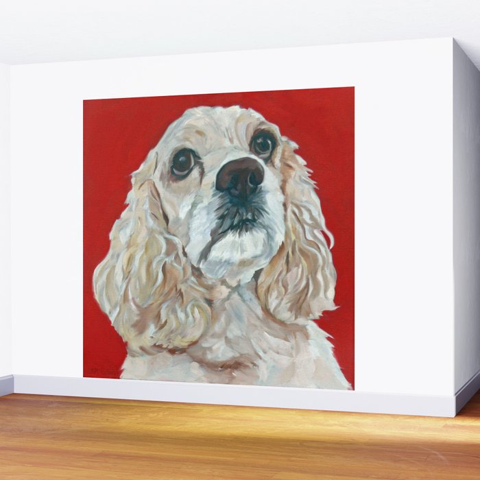 Cocker Spaniel Dog Painting Wall Mural Gallery Image 2