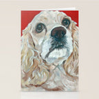 Cocker Spaniel Dog Painting Stationery Card Gallery Image 2