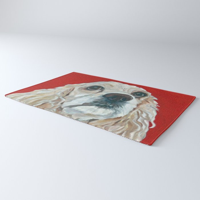 Cocker Spaniel Dog Painting Rug Gallery Image 3