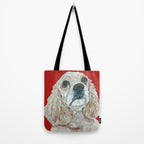 Cocker Spaniel Dog Painting Tote Bag Gallery Image 2