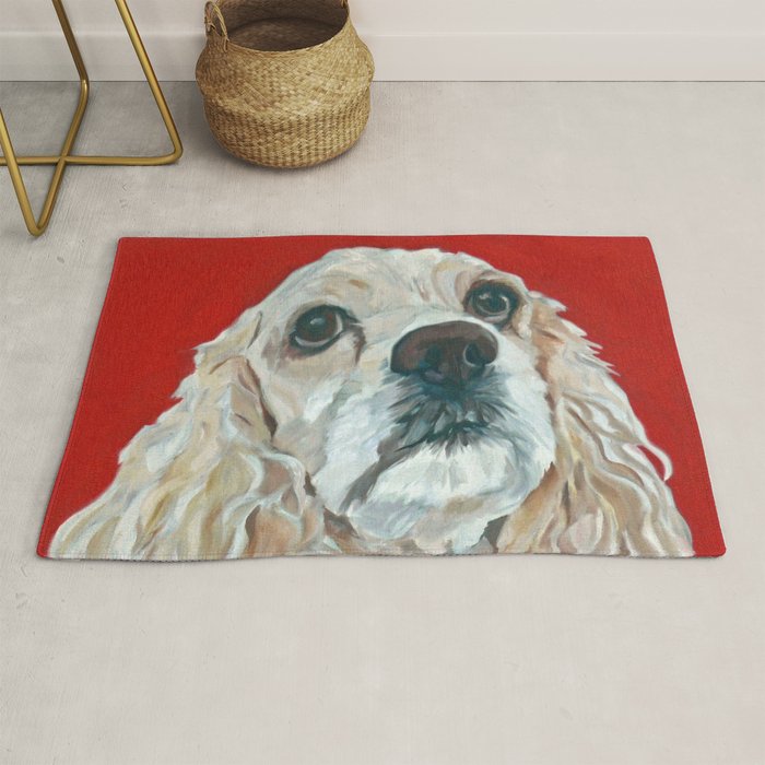 Cocker Spaniel Dog Painting Rug Gallery Image 1