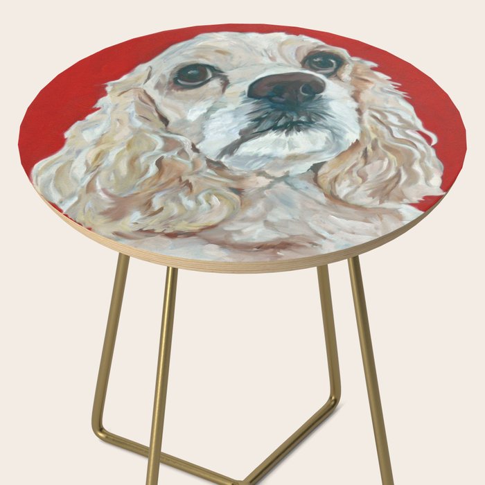 Cocker Spaniel Dog Painting Side Table Gallery Image 2