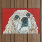 Cocker Spaniel Dog Painting Outdoor Rug Gallery Image 1
