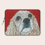 Cocker Spaniel Dog Painting Laptop Sleeve Gallery Image 1