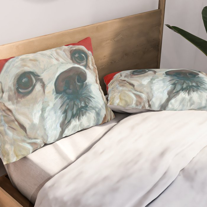 Cocker Spaniel Dog Painting Pillow Sham Gallery Image 2
