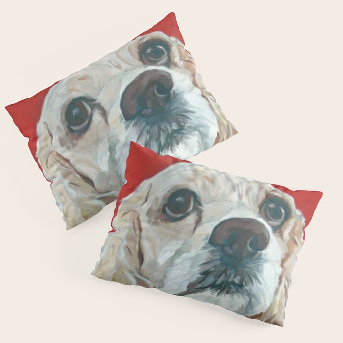 Cocker Spaniel Dog Painting Pillow Sham Gallery Image 1