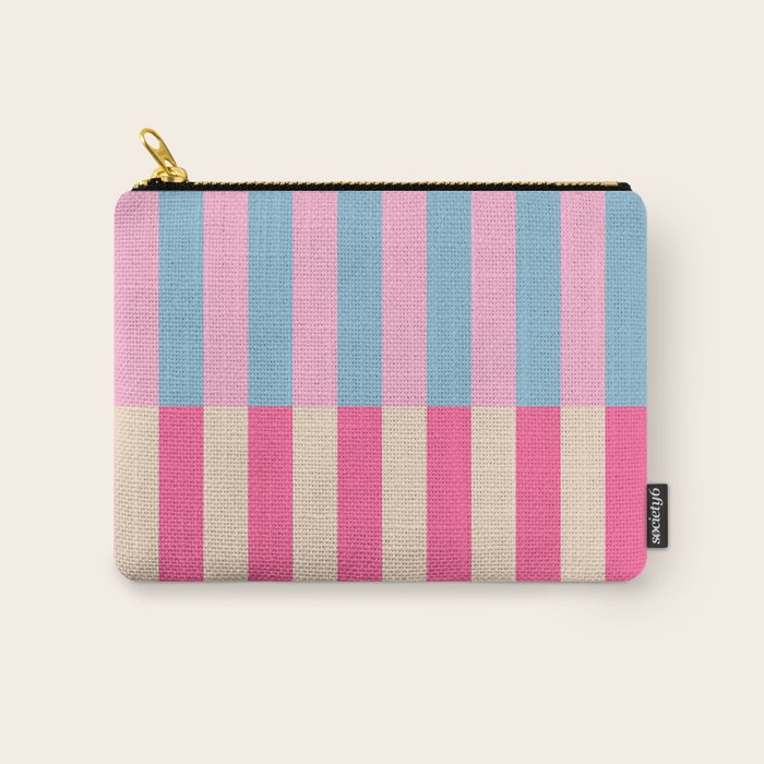 Soft pastel color block Carry All Pouch Gallery Image 1