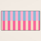 Soft pastel color block Desk Mat Gallery Image 3