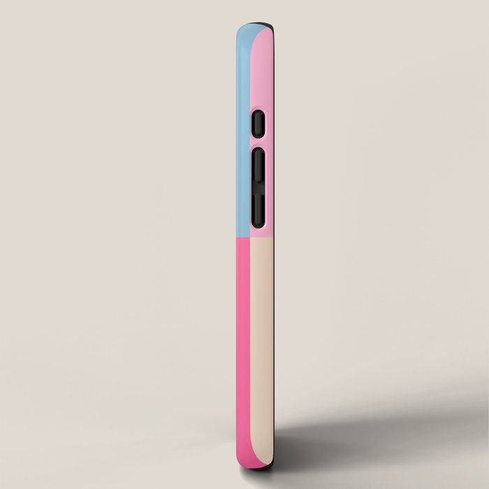 Soft pastel color block iPhone Case Gallery Image 2