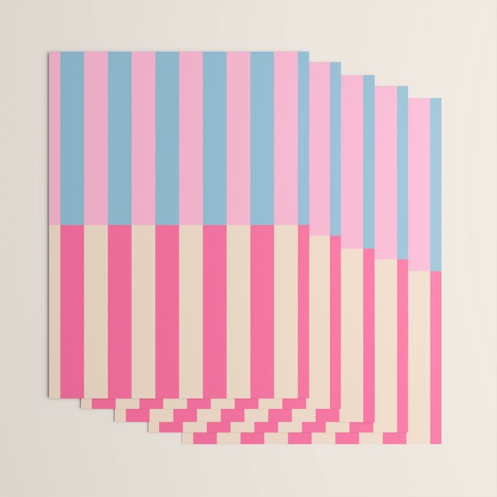 Soft pastel color block Wrapping Paper Gallery Image 3