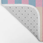 Soft pastel color block Bath Mat Gallery Image 2