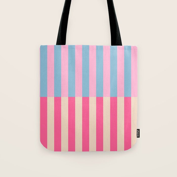 Soft pastel color block Tote Bag Gallery Image 1