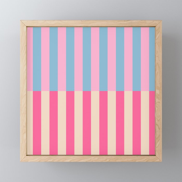 Soft pastel color block Mini Art Print Gallery Image 1