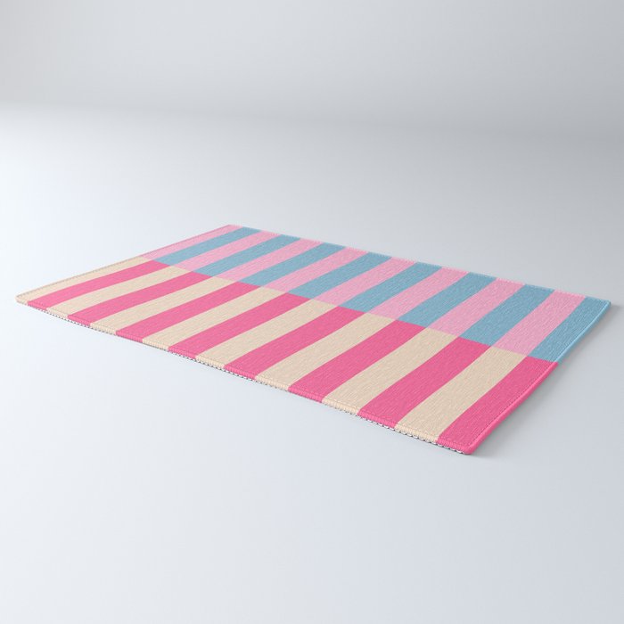 Soft pastel color block Rug Gallery Image 3