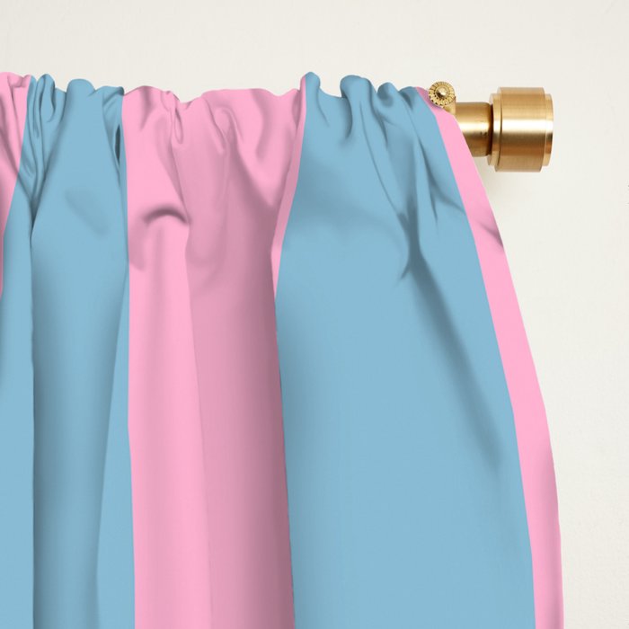 Soft pastel color block Window Curtain Gallery Image 2
