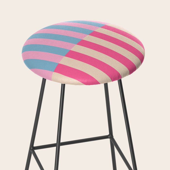 Soft pastel color block Stool Gallery Image 2