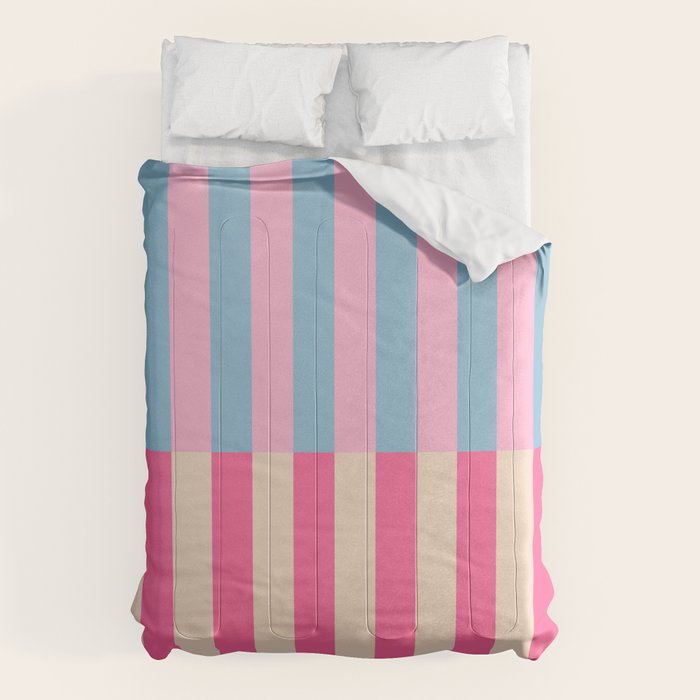 Soft pastel color block Comforter Gallery Image 6