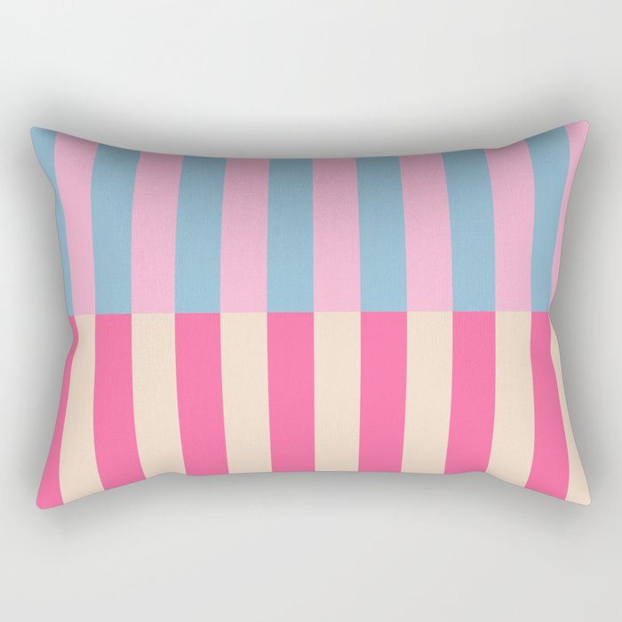 Soft pastel color block Rectangular Pillow Gallery Image 1