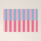 Soft pastel color block Welcome Mat Gallery Image 1
