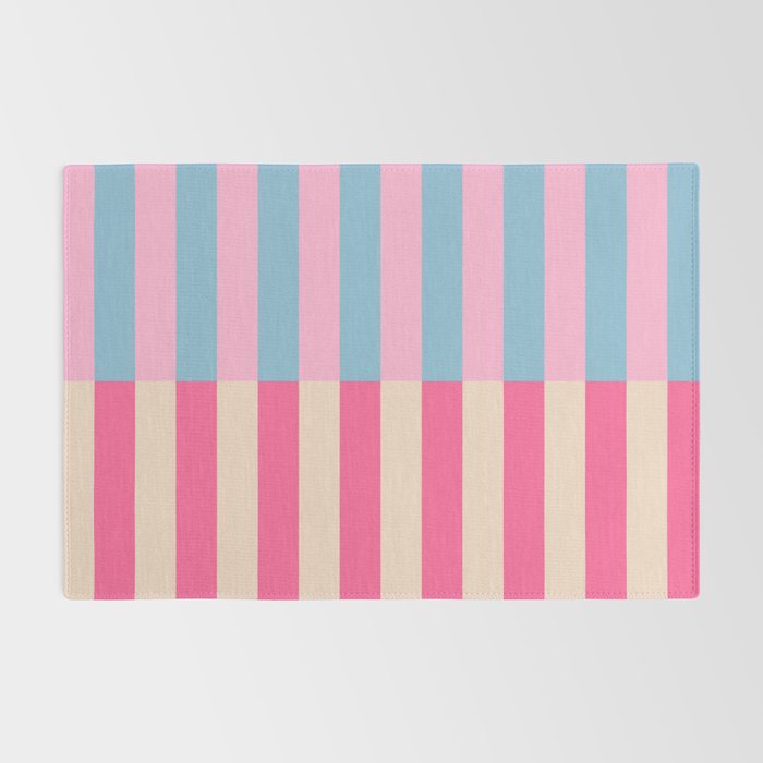 Soft pastel color block Rug Gallery Image 2