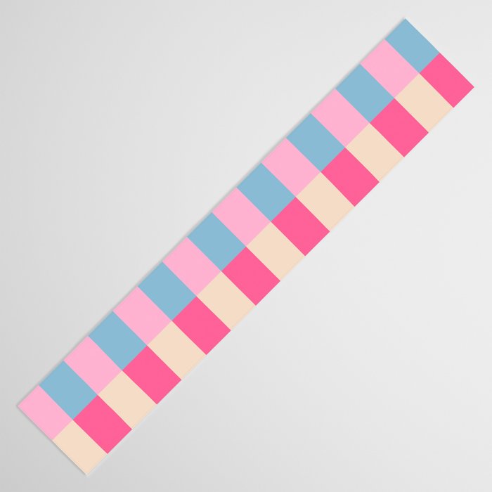 Soft pastel color block Table Runner Gallery Image 3