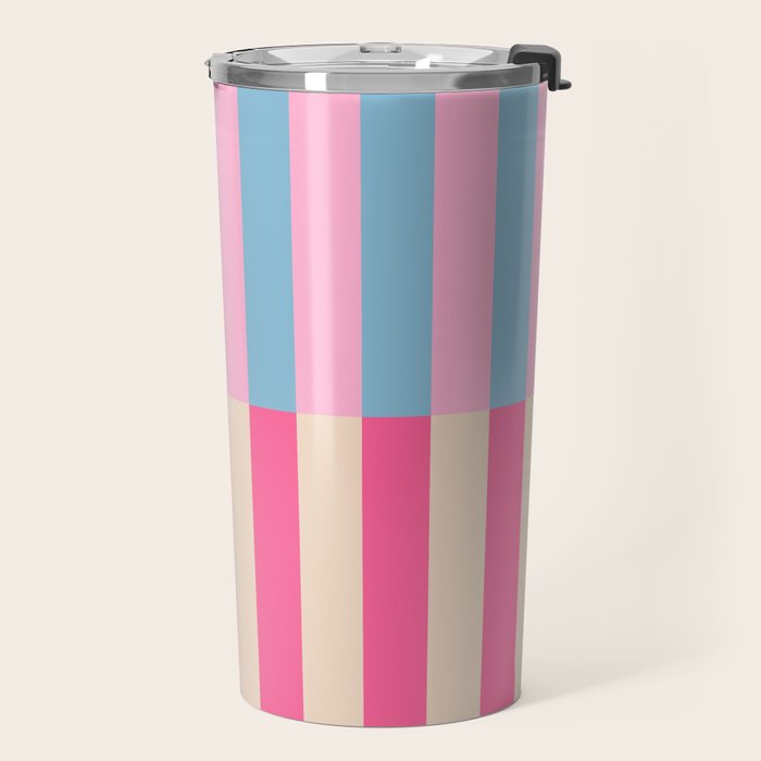Soft pastel color block Travel Mug Gallery Image 2