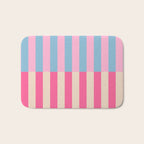 Soft pastel color block Bath Mat Gallery Image 1