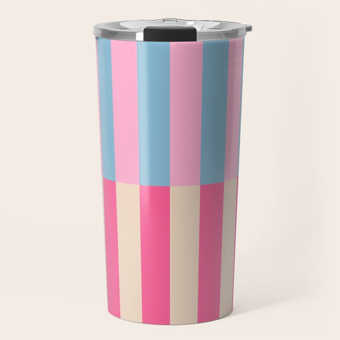 Soft pastel color block Travel Mug Gallery Image 1