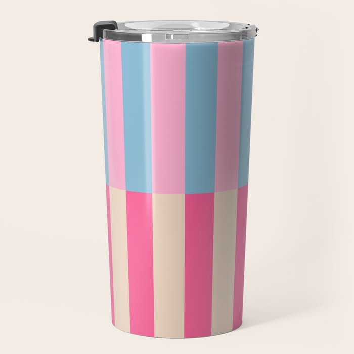 Soft pastel color block Travel Mug Gallery Image 3