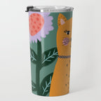 Meow - Cat Illustration Travel Mug Gallery Image 3