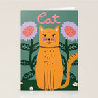 Meow - Cat Illustration Stationery Card Gallery Image 2