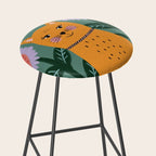 Meow - Cat Illustration Stool Gallery Image 2