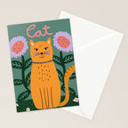 Meow - Cat Illustration Stationery Card Gallery Image 2
