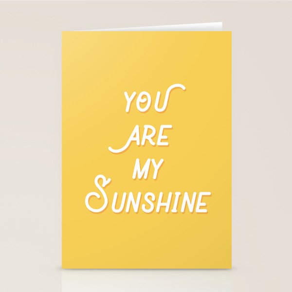 You Are My Sunshine Stationery Card Gallery Image 1