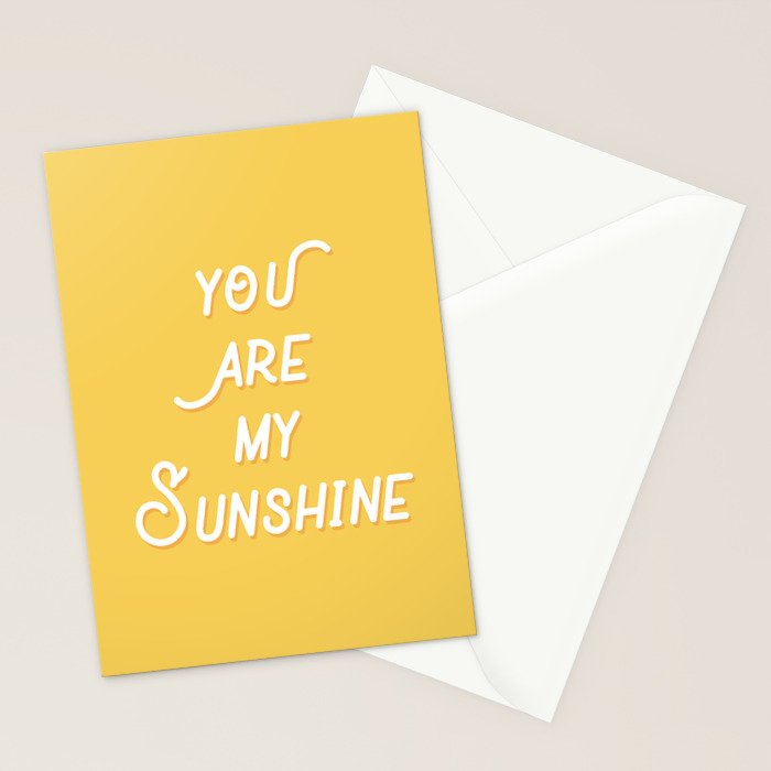 You Are My Sunshine Stationery Card Gallery Image 2