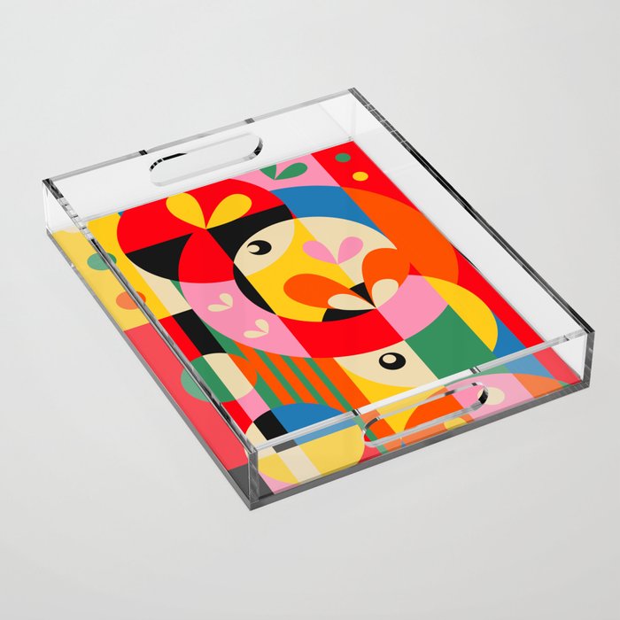 Circle Girls Acrylic Tray Gallery Image 1