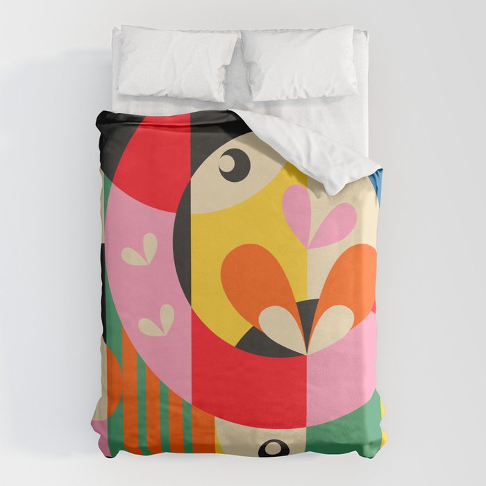 Circle Girls Duvet Cover Gallery Image 1