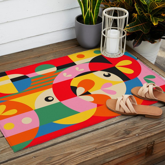 Circle Girls Outdoor Rug Gallery Image 2
