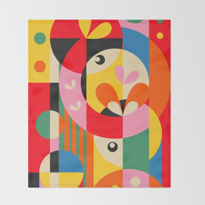 Circle Girls Throw Blanket Gallery Image 2