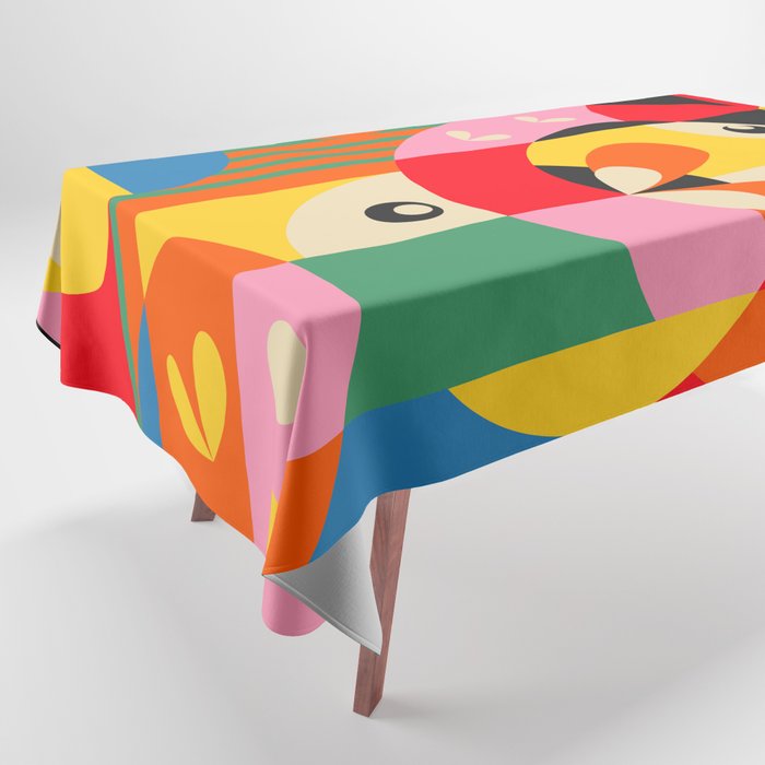 Circle Girls Tablecloth Gallery Image 1