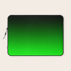 Black Lime Green Neon Nights Ombre Laptop Sleeve Gallery Image 1