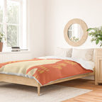 Abstraction minimal cat 27red happy go lucky Duvet Cover Gallery Image 2