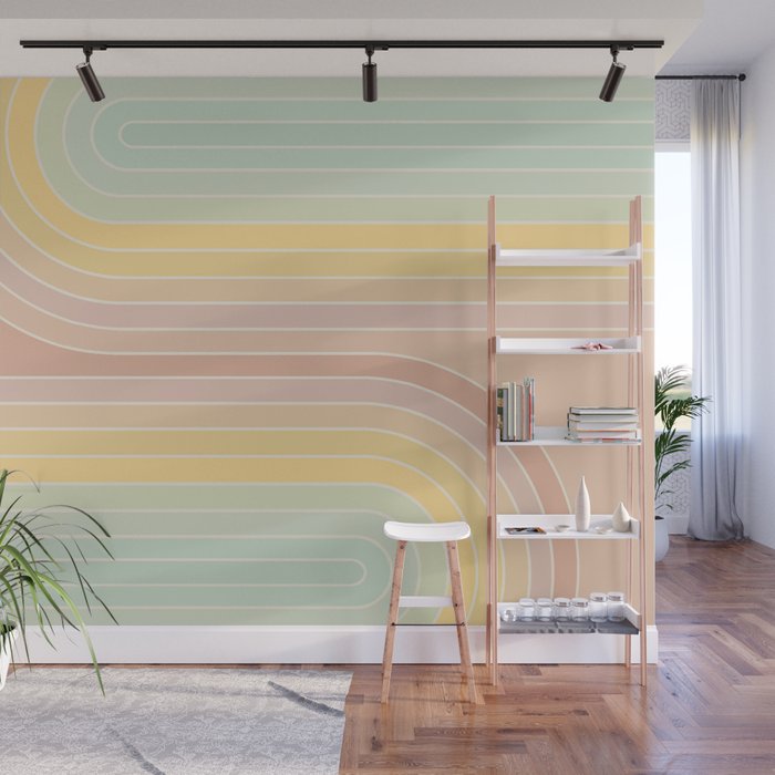 Gradient Curvature II Wall Mural Gallery Image 1