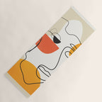 Abstract Face Line Design 03 Yoga Mat Gallery Image 1