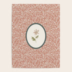 Boho Ditsy Floral on Terracotta Poster Gallery Image 4