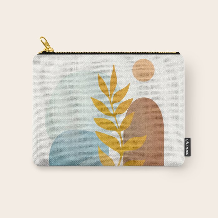 Soft Abstract Shapes 04 Carry All Pouch Gallery Image 1
