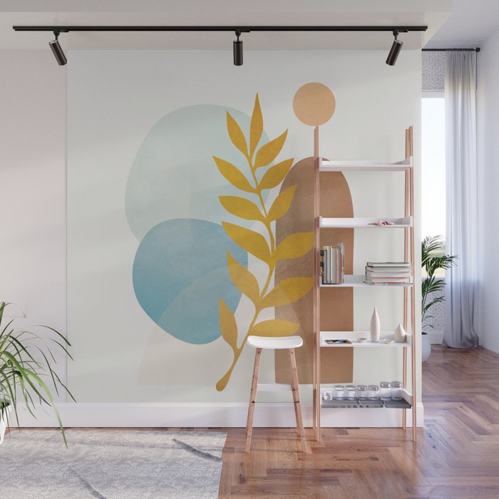 Soft Abstract Shapes 04 Wall Mural Gallery Image 1