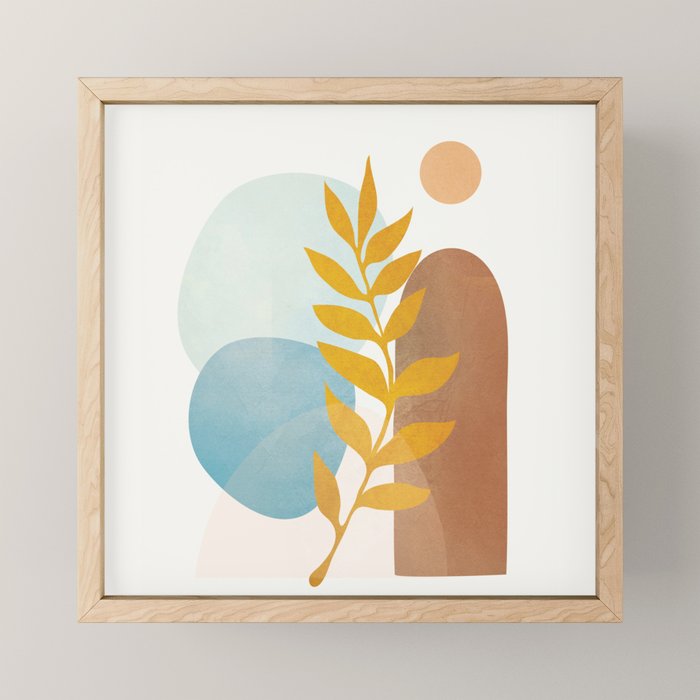 Soft Abstract Shapes 04 Mini Art Print Gallery Image 1