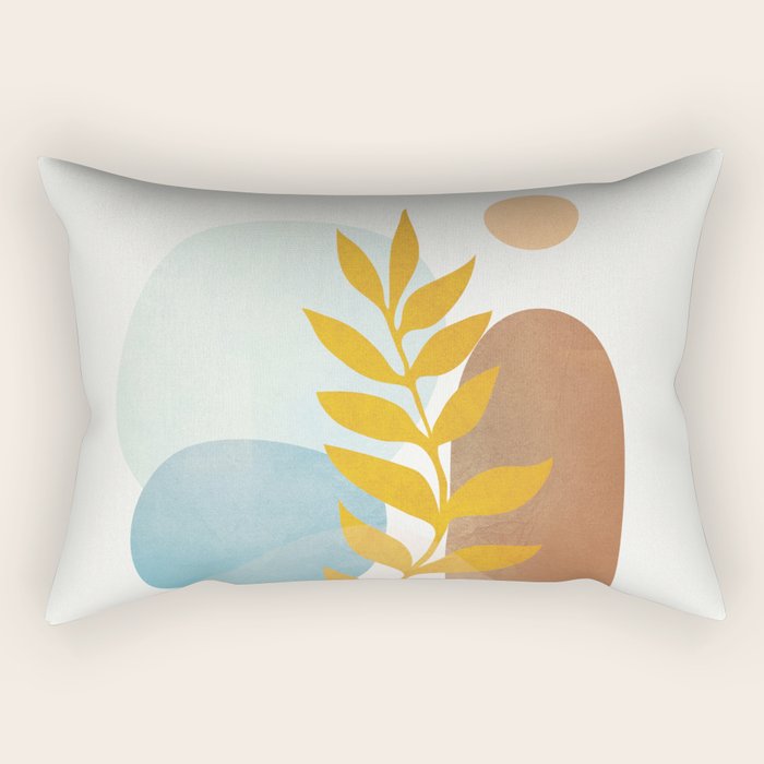 Soft Abstract Shapes 04 Rectangular Pillow Gallery Image 2