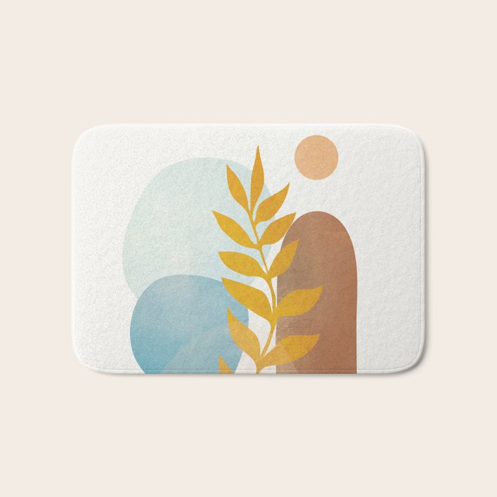 Soft Abstract Shapes 04 Bath Mat Gallery Image 1
